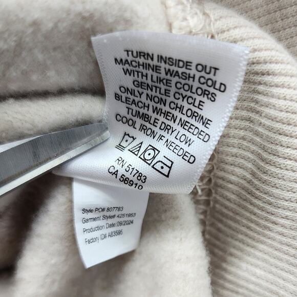 Maurices Sweatshirt Womens 2X Tan Crew Neck Gems Rhinestones Pullover Casual - Picture 7 of 10